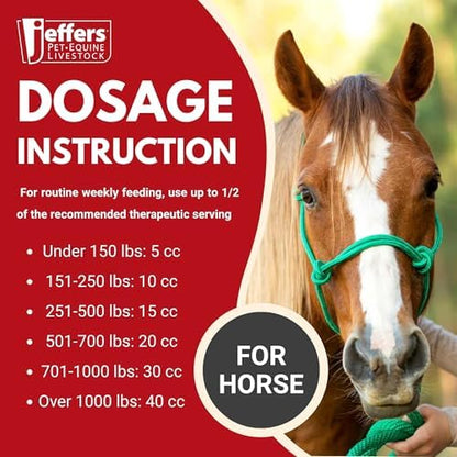 Jeffers Vita-Min Gel for Livestock & Horses – Multivitamin & Mineral Supplement with Selenium, Zinc, Potassium & Turmeric – Easy Oral Gel for Cattle, Goats, Sheep & Pig – 30 cc Tube - 6 Pack