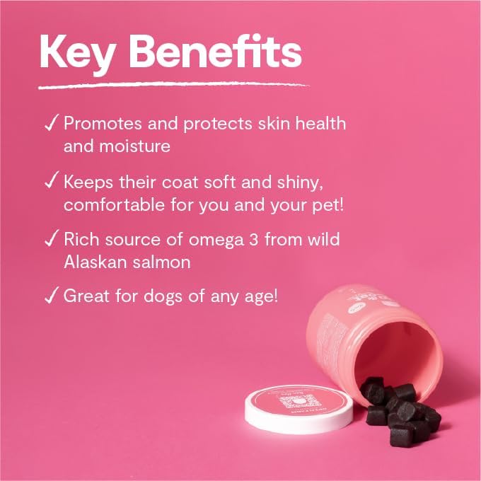 Open Farm Skin & Coat Chews, Dog Supplement, 12.7 oz, 90 Count