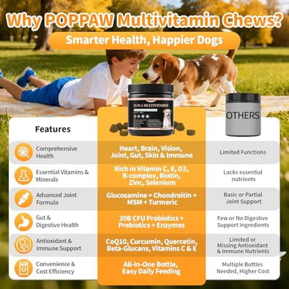 25-in-1 Dog Multivitamin Chews – Daily Vitamins & Supplements for Dogs