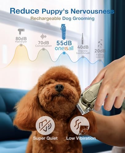 oneisall Dog Clippers for Grooming Thick Heavy Coats