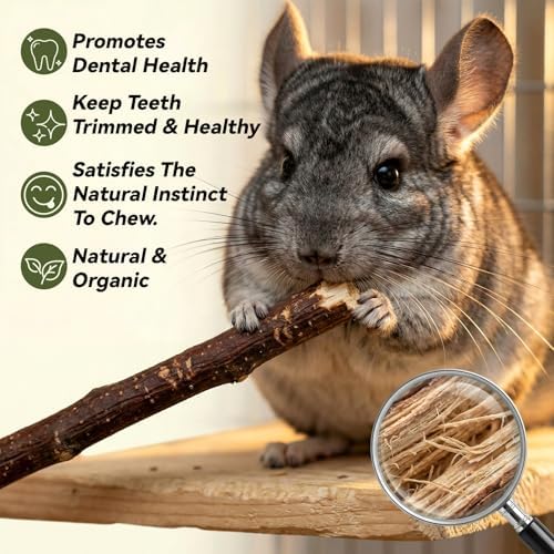 Sukh 340g Organic Apple Sticks - Natural Chew Sticks for Rabbits & Rodents