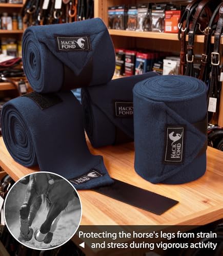Polo Wraps for Horses Set of 4, Leg Wraps for Horses