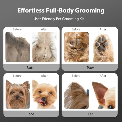Dog Grooming Kit Dog Clippers for Grooming for Thick Curly Coats