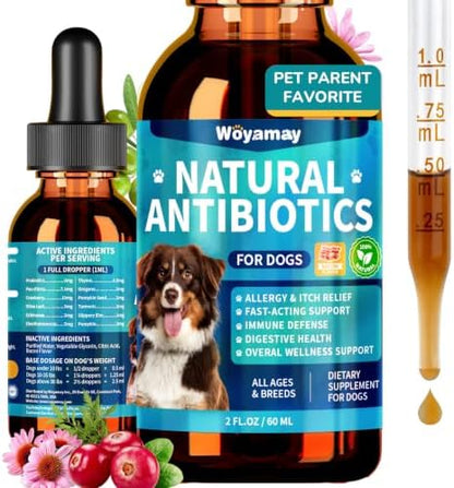 Woyamay Antibiotics for Dogs, Natural Dog Antibiotics for Allergy Relief