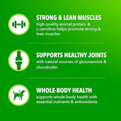 IAMS Proactive Health High Protein Dry Dog Food, Chicken & Beef, 15 lb