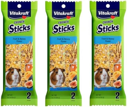 Vitakraft Fruit Stick Guinea Pig Treat [Set of 3]