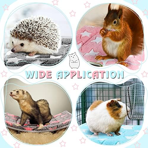 Tuanse 4 Pack Guinea Pig Bed Mat Bedding, Star, 13 x 10 Inch