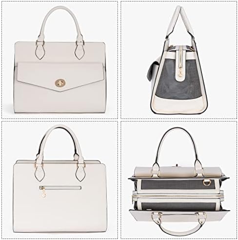 Stylish Pet Carrier Purse Leather Bag for Small Dogs Cats Puppy,Airline Approved Soft-Sided Carriers
