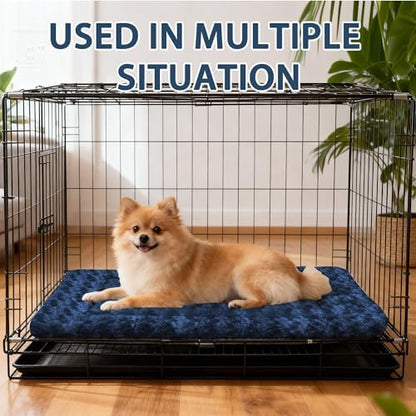 Dog Beds Crate Pad, Dog Bed Mat for Medium Dogs Sleeping, Soft, Durable, Washable & Anti-Slip Crate Pads, Reversible Kennel Mat Cat Bed M(30 * 20 * 1.5")