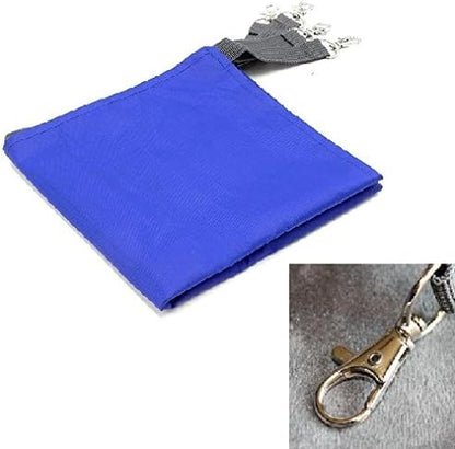 2 Sides Cat Kitty Hammock Hanging Bed - Waterproof Hammock Fleece Warm Swing Bed for Cat Ferret Rabbit Bunny Small Animal Cage Hammock (Small, Blue)