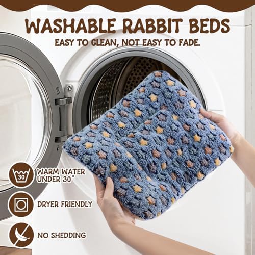 2 Pcs Guinea Pig Bed, Washable Rabbit Bunny Bed Mat Warm Small Animal Bed Pad Guinea Pig Pillow Pet Bed Mat for Chinchilla Hedgehog Ferret