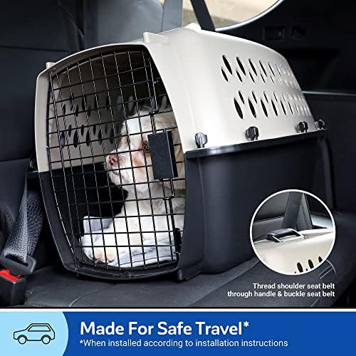 Petmate Vari Dog Kennel, Carrier, XS 19in, Up to 10lbs, Taupe