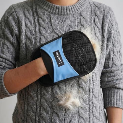 Pet Hair Remover Glove, 2 Pack Reusable Fur Remover Mitt for Dogs & Cats, Pet Hair Glove for Furniture, Couch, Carpet & Clothes