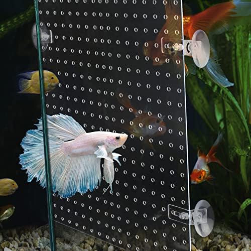 Yes!Fresh Acrylic Aquarium Fish Tank Divider Clear Kit Fit for All Type Aquarium Divider for 10 Gallon Fish Tank and Up to 950 Gallon Tank Divider (Kit E - 8 PCs 5.9"x11.8")