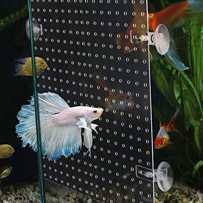 Yes!Fresh Acrylic Aquarium Fish Tank Divider Clear Kit Fit for All Type Aquarium Divider for 10 Gallon Fish Tank and Up to 950 Gallon Tank Divider (Kit E - 8 PCs 5.9"x11.8")