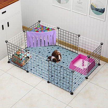 RIOUSSI Guinea Pig Hideout Hideaway Corner Fleece Toys Cage Accessories