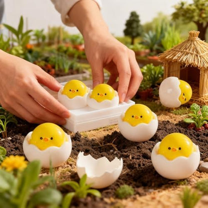 Mini Hatching Chick Figurine Resin Silicone Mold for DIY Fairy Garden Decor