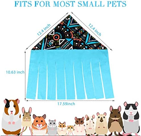 Shappy 2 Pcs Guinea Pig Hideout Hideaway Cage Hammock, Dots Pattern