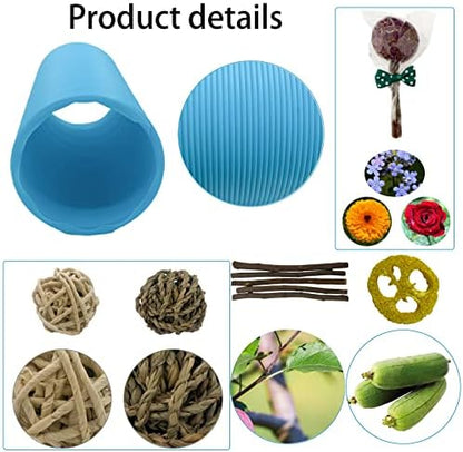 Plastic Hamster Fun Tunnels,Ferrets Foldable Exercising Training Tunnels Hamsters Hideout Tube 15 Pcs Small Animal Chew Toys for Guinea Pigs, Chinchillas, Rats, Gerbils (Blue)