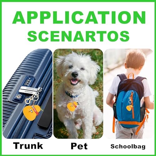 BORKUANA PU Leather Keychain Holder Protective Case Compatible with AirTag