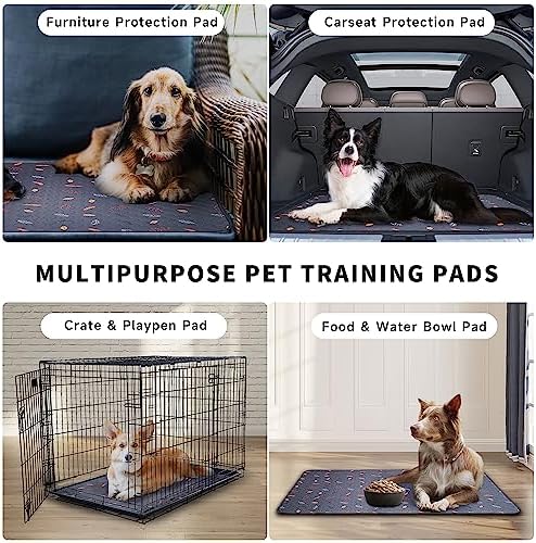 Sunheir Washable Pee Pads for Dogs Extra Large 36" x 72" 2-Pack, Reusable Puppy Pads Pet Training Pads, Waterproof Dog Pee Pads for Crate, Whelping Pad, Non-Slip Protects Against Urine Leakage
