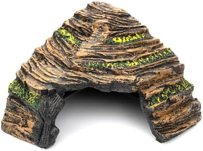 Reptile Hide Cave - Naturalistic Terrarium Décor for Reptiles and Amphibians, Safe & Comfortable Hideout