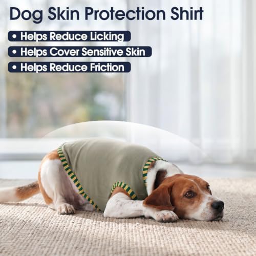 IECOii 2 Pack Dog Surgery Recovery Shirt Sleeveless Lightweight Dog Tshirt