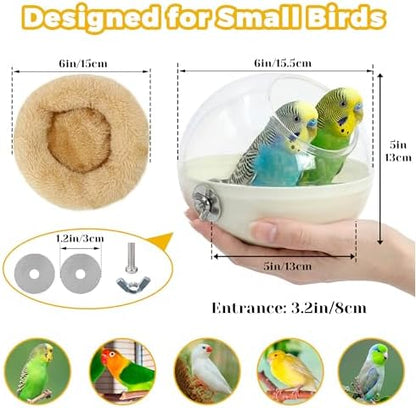 Bird Nest for Cage Bite-Resistant, Washable, Clear Observation, Warm