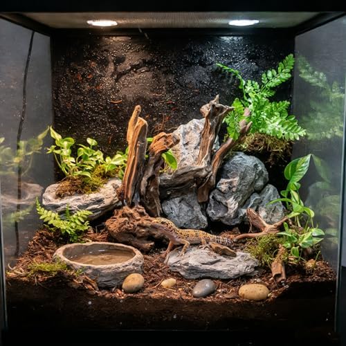 emours Driftwood Branches Reptiles Aquarium Decoration Assorted Size,(6-10 inch in Length),4 Pieces