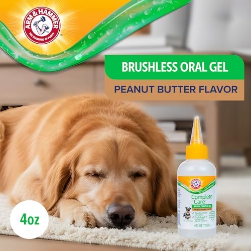 Arm & Hammer Complete Care Brushless Oral Dog Gel, Peanut Butter, 4 Oz