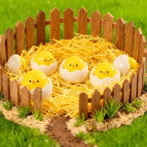 Mini Hatching Chick Figurine Resin Silicone Mold for DIY Fairy Garden Decor