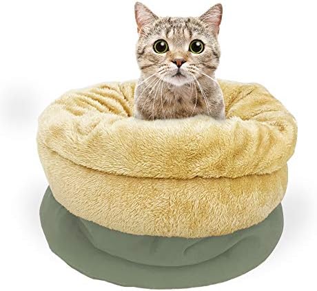 4 in 1 Self Warming Burrow Cat Bed Hideway Sleeping Cuddle Cave