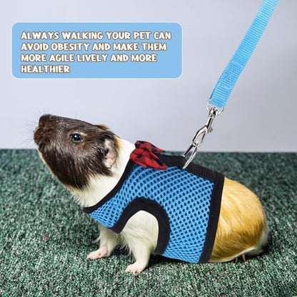 Guinea Pig Harness and Leash Adjustable to Any Size 2 Pack