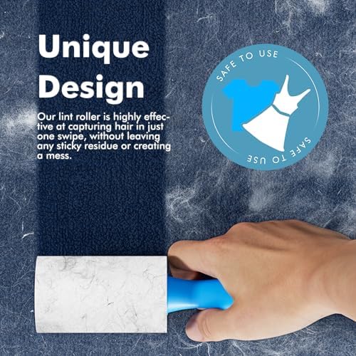 150 Sheets Mini Lint Rollers for Clothes, Small Size, 5 Count