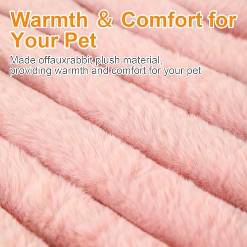 Washable Small Cat Dog Bed,Puppy Bed Cat Beds for Indoor Cats(Pink,S)