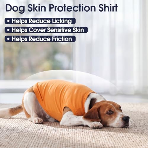 IECOii 2 Pack Dog Surgery Recovery Shirt Sleeveless Lightweight Dog Tshirt