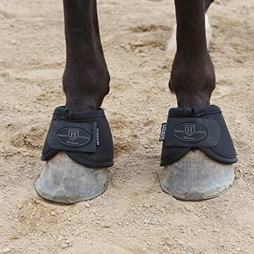 Harrison Howard Horse Bell Boots Overreach Bell Boots No-Turn Bell Boots for Horse-Durable Protective Hoof Boot