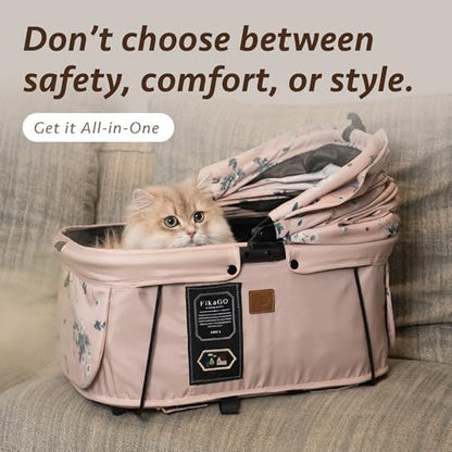 Sway2 Pet Car Seat and Carrier, 2-in-1 Booster Seat for Small Dogs and Cats