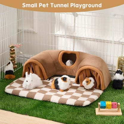 Avont Guinea Pig Tunnel, Small Animal Hideaway Tube Toy