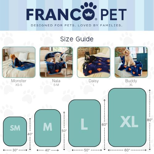 Franco Superman DC Comics Waterproof Dog Bed Cover, Large 30x40 Pet Blanket for Furniture Bed Couch Sofa, (Officially Licensed)