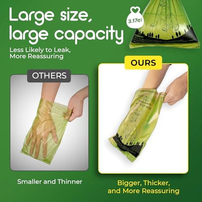ATIFBOP Biodegradable Dog Poop Bags Rolls 360 Count Scented, Leak Proof and Extra Thick Waste Bag Refill (Scented)
