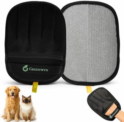 Pet Hair Removal Glove - Removes Cat & Dog Hair from Furniture, Sofa, Carpet, Clothes, Curtains & Pet Beds, Reusable Lint and Fur Remover mitt for Home Cleaning, 1 Pack