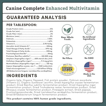 Organic Dog Vitamins, 4 Lb, 180 Scoops