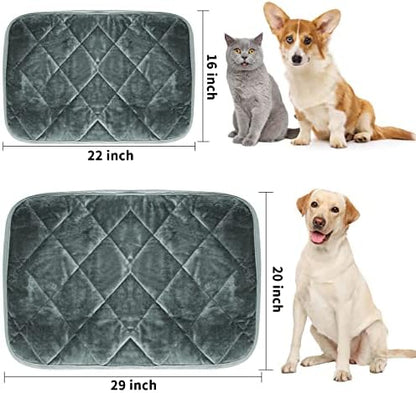 Self-Warming Cat Bed Indoor/Outdoor Super Soft Self Heating Pet Mat Washable Thermal Pad for Cat & Dog 21x15.7 inch