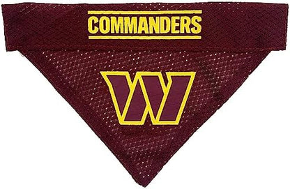 Pets First unisex adult NFL Pet Bandana, Washington Commanders, Large-Extra Large