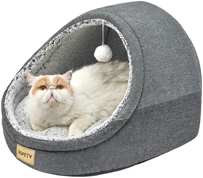 Cute Cat Beds for Indoor Cats, Cat Cave Bed for Kittens,Large Cat Cave