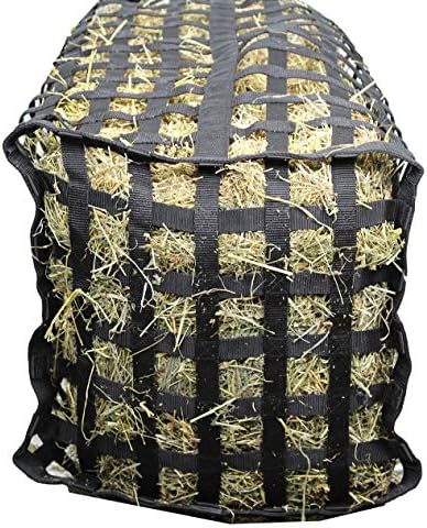 Derby Originals XL Go Around Slow Feeder Horse Hay Bag with Super Tough Bottom and 1 Year Warranty, Black, 71-7132BK
