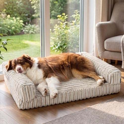 Bedsure ComfyFleece™ Memory Foam Orthopedic Dog Beds Large Sized Dog 35"