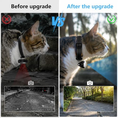 1080P Pet POV Camera for Cats & Dogs, Wearable Collar Video Recorder, Compact Body Camera for Outdoor Adventures, Indoor Playtime & Daily Activities, No WiFi Required, Gift for Pet Owners