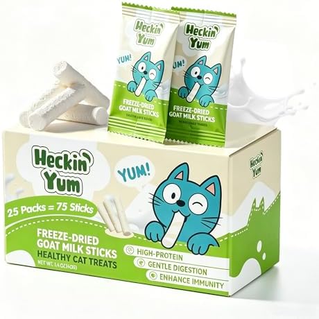 Freeze Dried Chicken Stick Cat Treats with Goat Milk & Cellulose 25 Packs